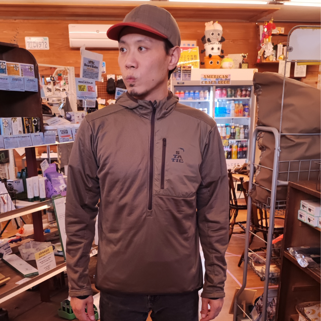 STATIC ADRIFT HALF ZIP HOODY (スタティック アドリフト ハーフ