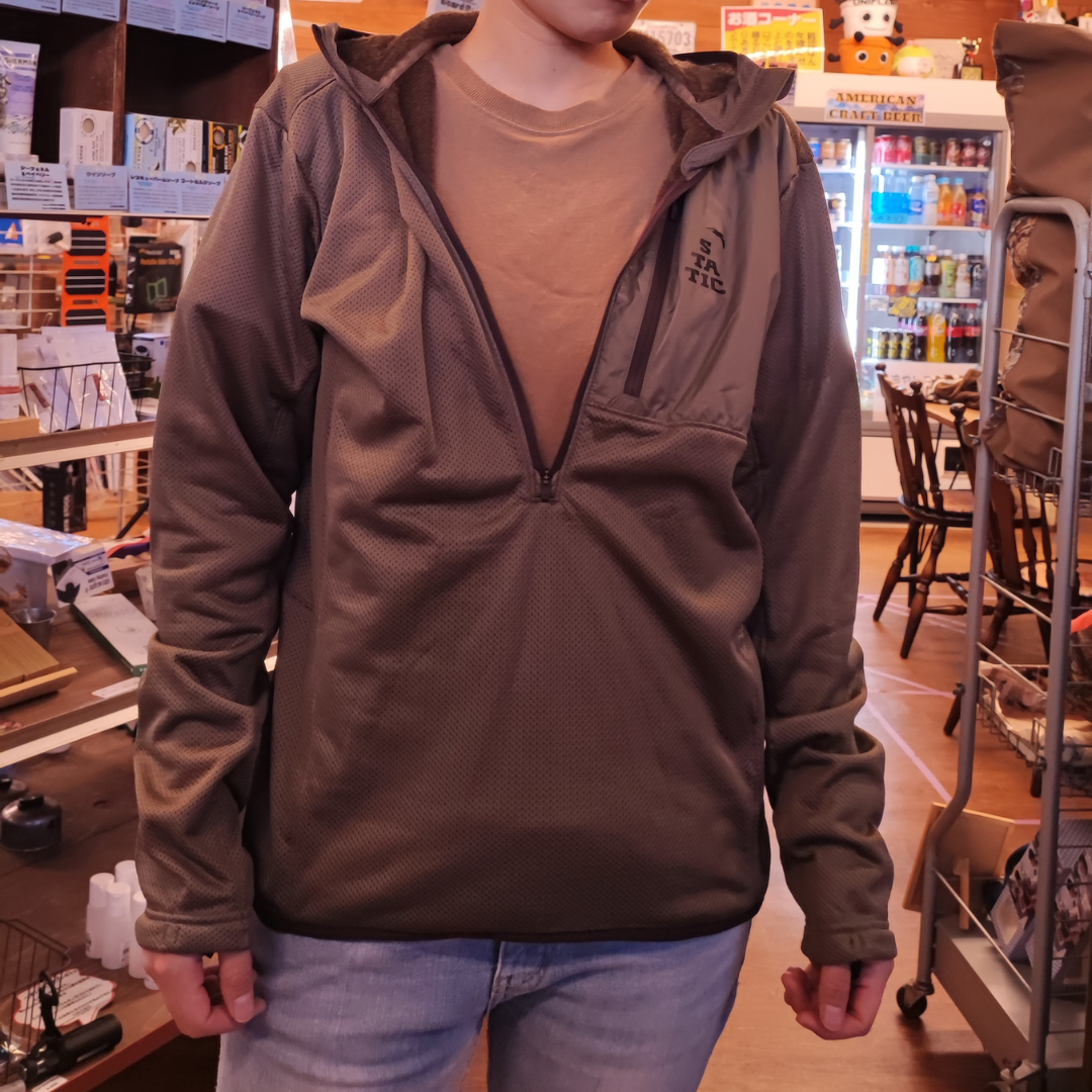 STATIC ADRIFT HALF ZIP HOODY スタティック アドリフト ハーフ